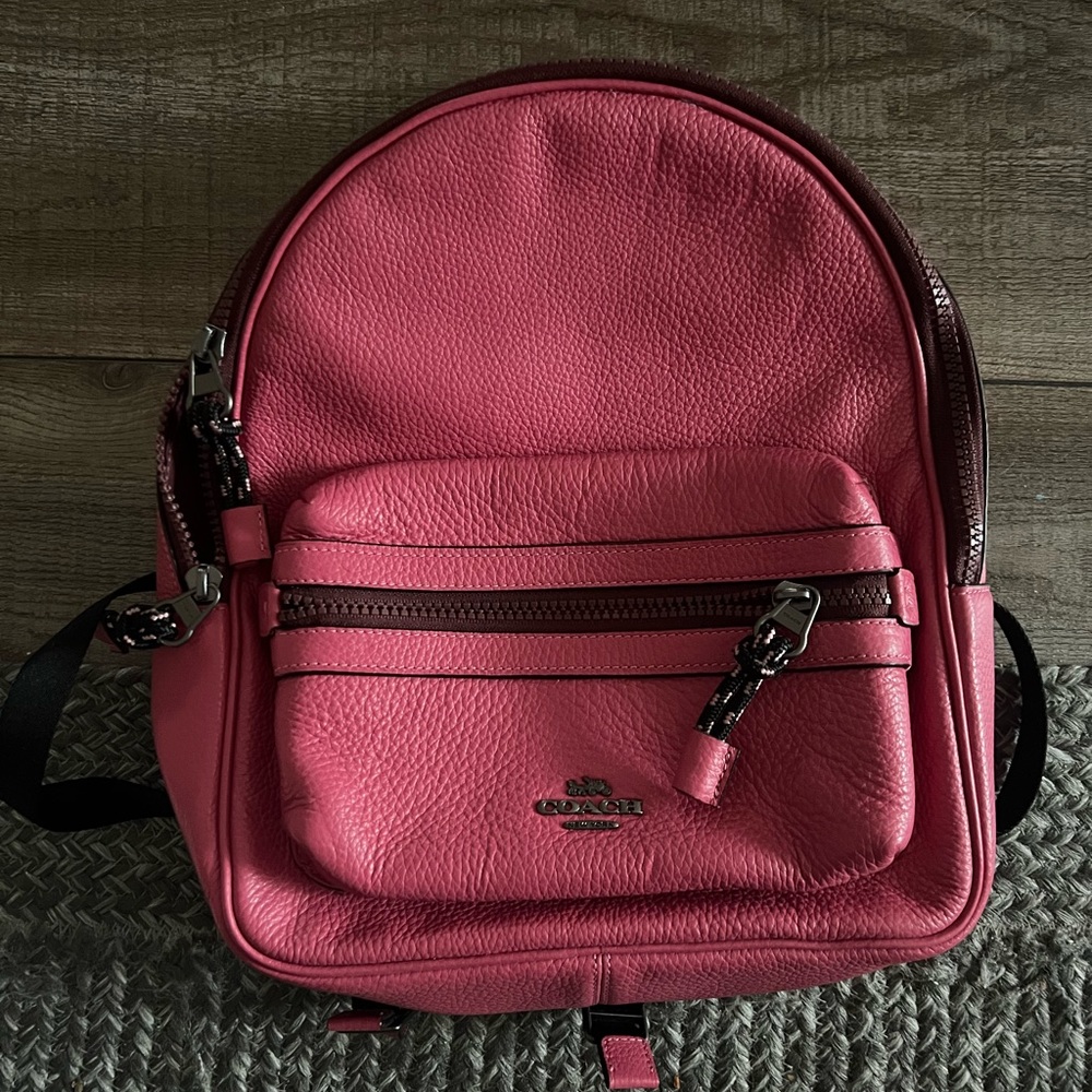 Pink coach back pack